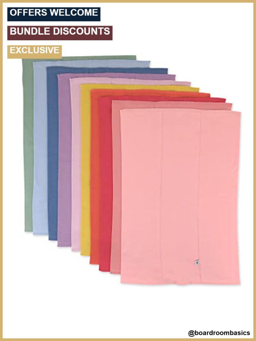 Organic Cotton Burp Cloths 10 Pack Soft Absorbent Baby Essentials